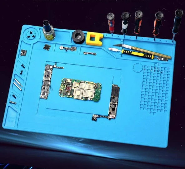 Repair pad insulation heat-resistant soldering station silicon soldering mat work pad desk platform for BGA station