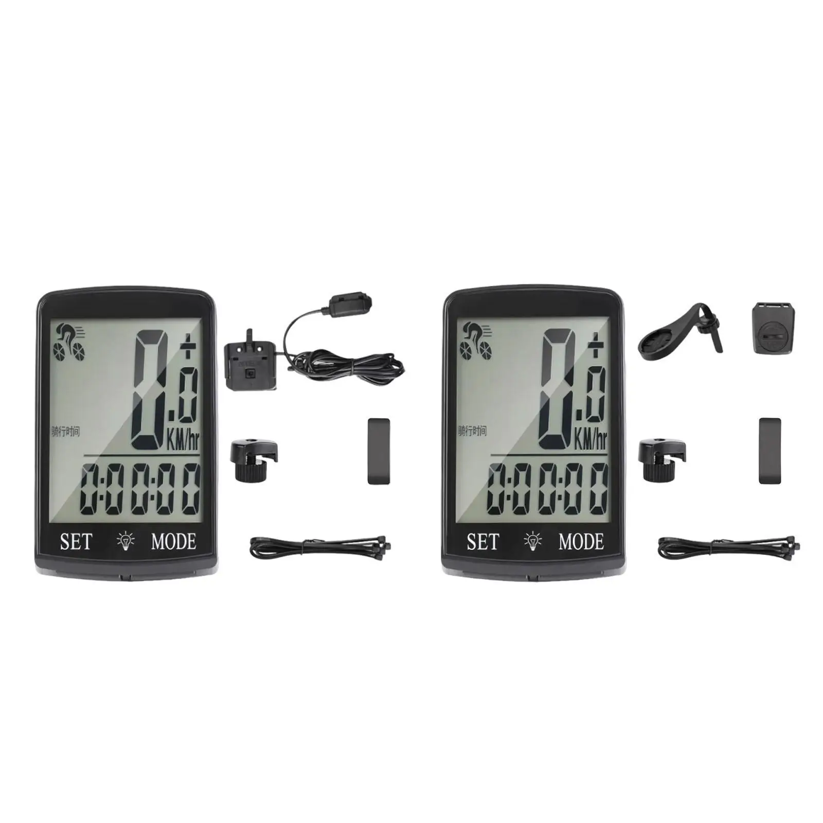 Bike Computer with 3'' Large LCD Display Compact Cycling Computer Odometer Bike Computer with 3'' Large LCD Display Compact Cycling Computer Odometer
