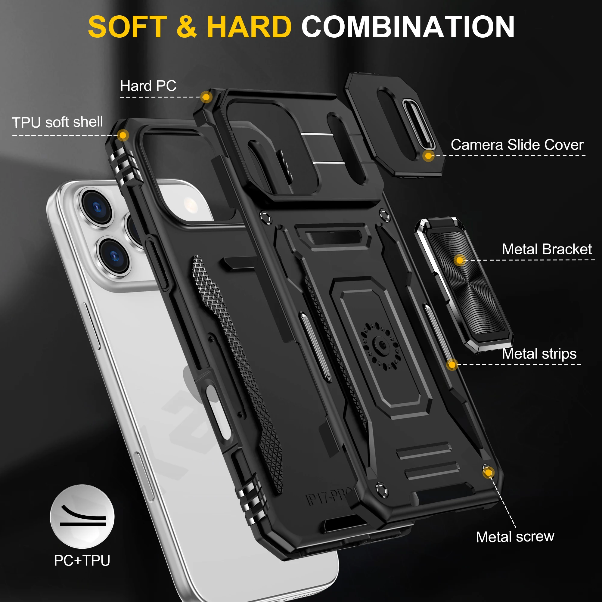 Case For iPhone 17 16 15 14 13 12 11 Pro XS Max Plus XR 8 7 Plus