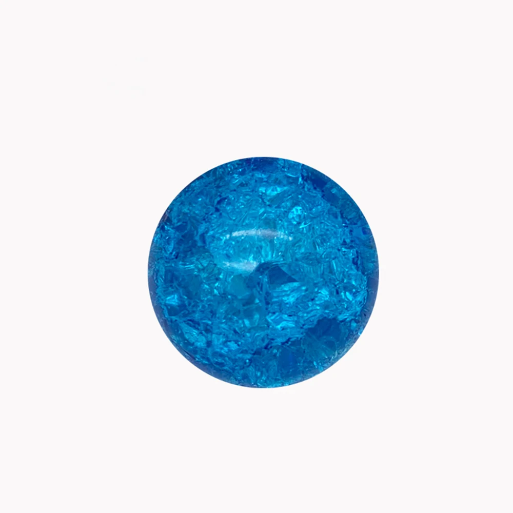 1-8Pcs 직경 40mm 50mm 컬러 유리 공 아이스 크랙/버블 볼 테이블 벽 장식 공 물고기 탱크 풍경 선물 상자 장식품