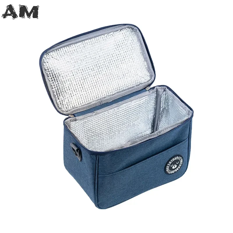 Lunch Bag Bento Bag Cooler Bag Size Small Food Thermal Lunch Box Bag Durable Waterproof Office Cooler Lunchbox Organizer School Kids Insulated Case with Strap