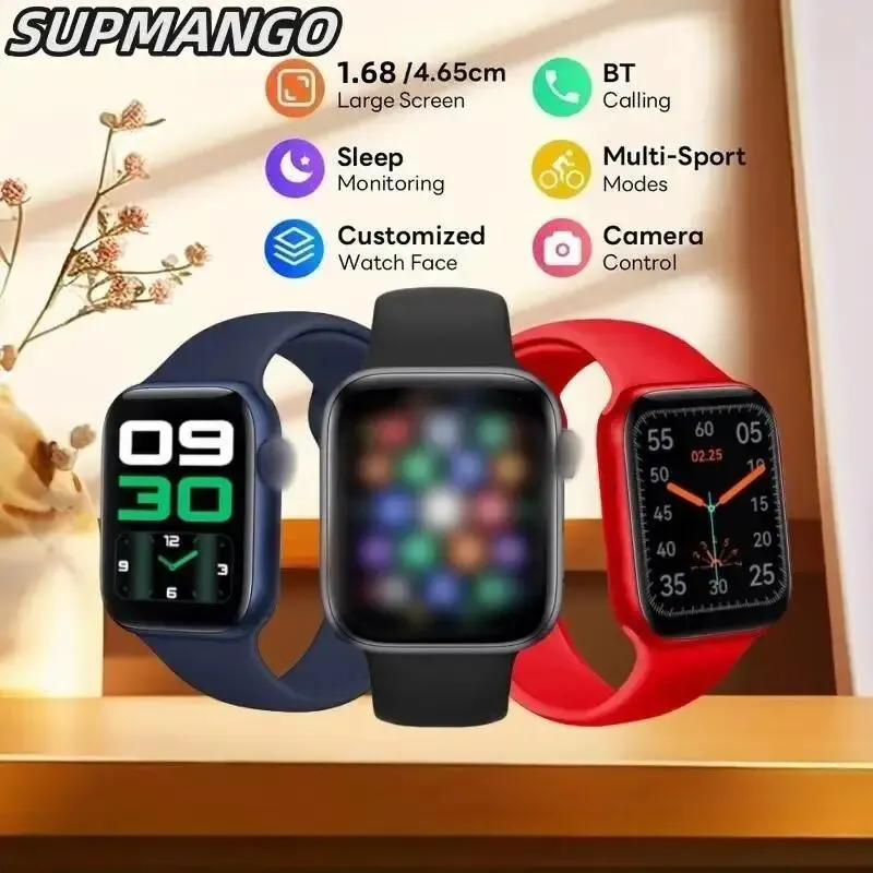T168 Wireless Calling Smart Watch Make Answer Call Full Touch Sport Fitness SmartWatch For Women Men smart watch