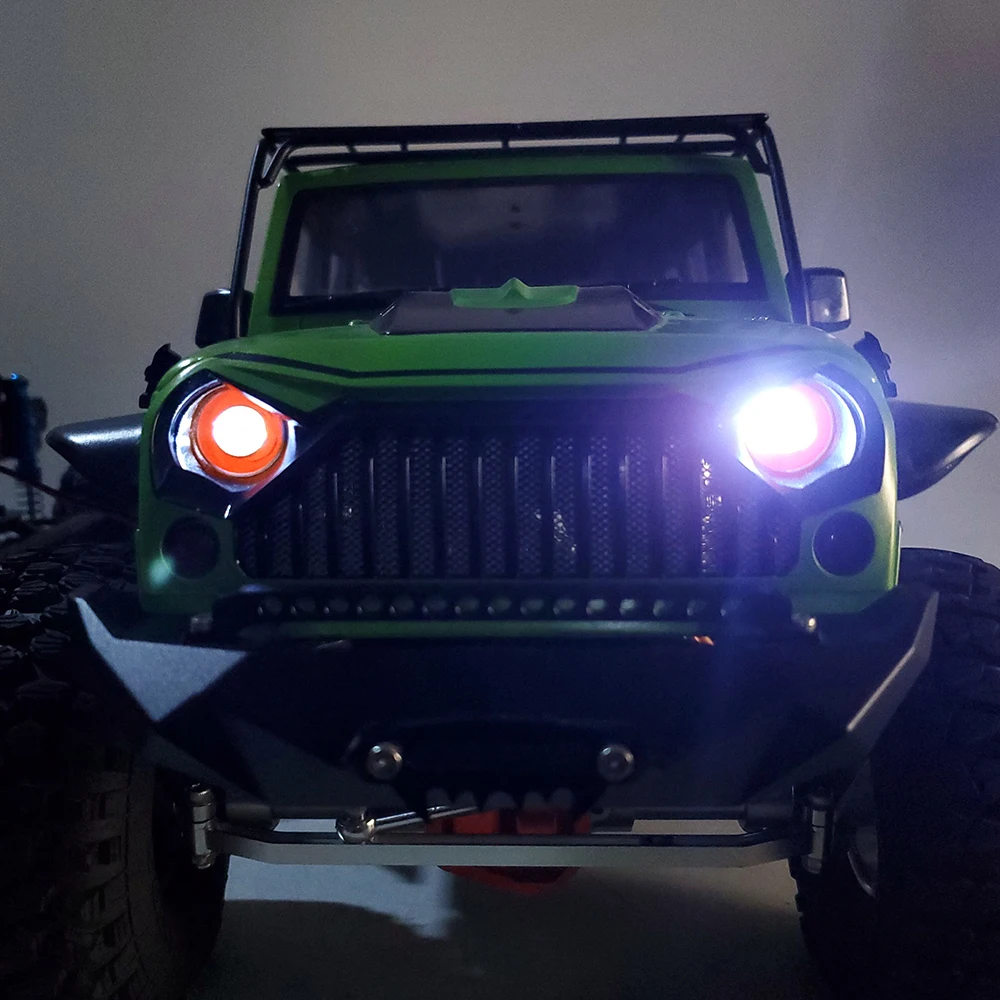 Yeahrun 22/17/13/10mm rc auto led lichter angel & demon augen lampe scheinwerfer für 1/10 rc kriecher auto axial scx10 trx4 trx6 d90 teil – Detail 11