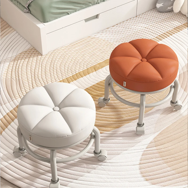 Multifunction Pedicure Spa Chair Rotating Seat Furniture Change Shoes Stool Nordic Home Living Room Portable Leisure Low Stools