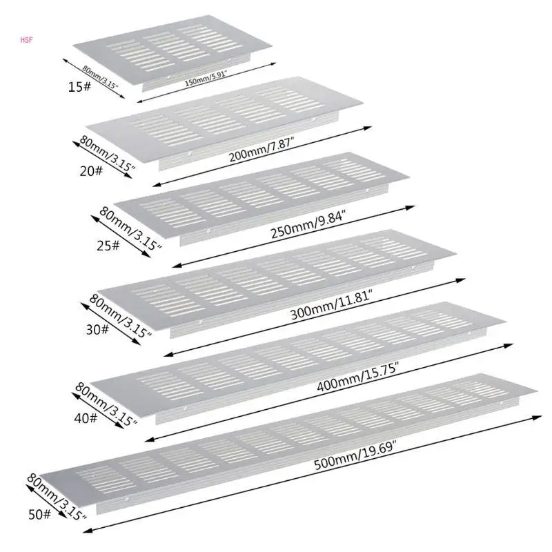 150-500mm Perforated Sheet Air Vent Grille Ventilation Cover