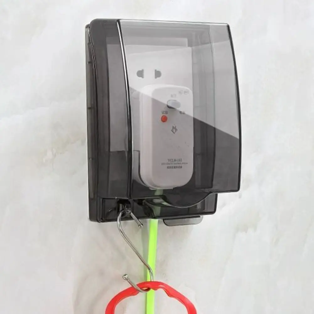86 Type Self-Adhesive Electric Plug Cover Wall Socket Waterproof Box Bathroom Wall Switch Protection Socket Splash-Proof Box
