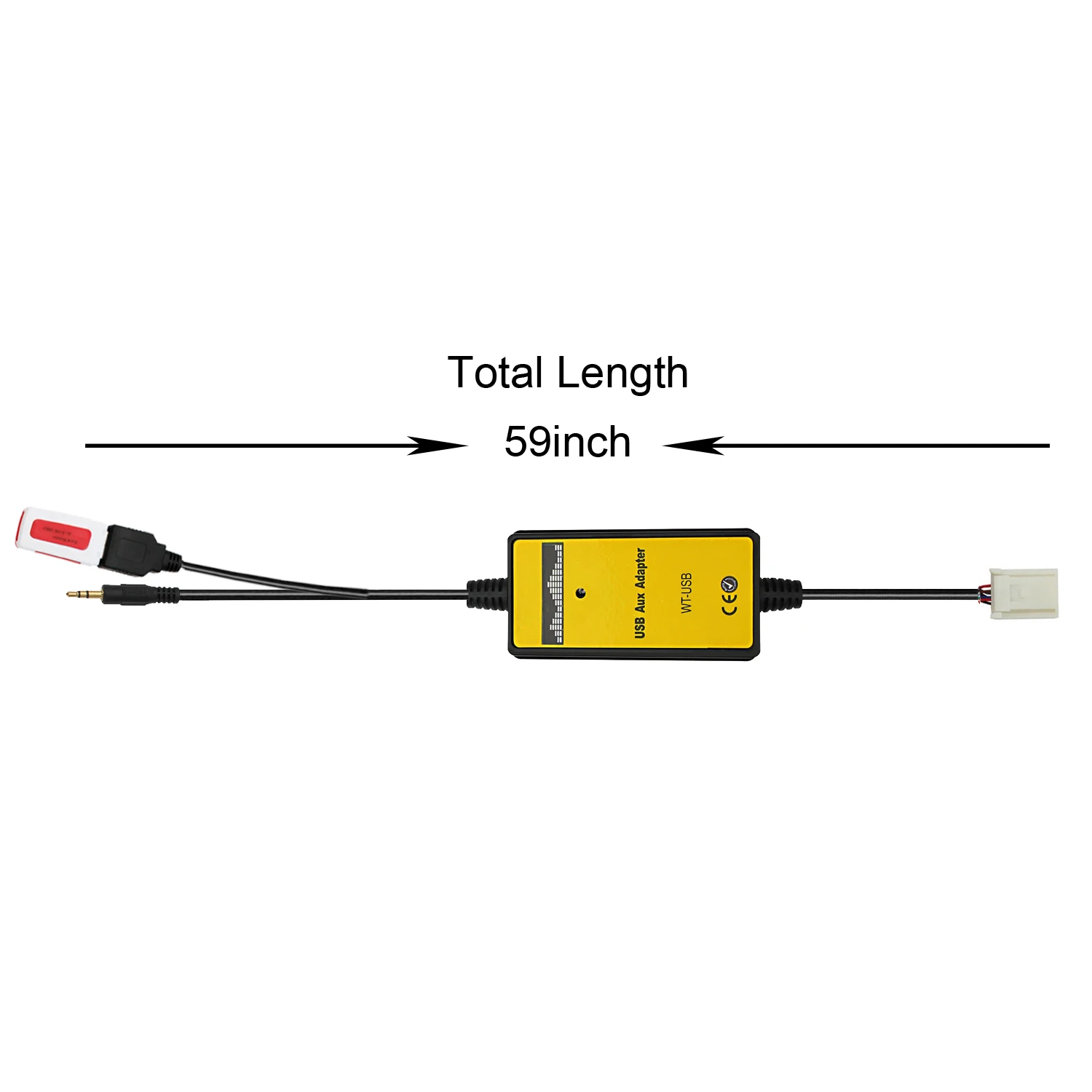 Car CD to MP3 Changer AUX USB Input Adapter(5 + 7pin) for Toyota Yaris Camry Corolla Avensis RAV4 & Lexus wireless car adapter