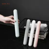 Portable Toothbrush Box with Lid  Protective Holder Cover Storage for CASE for Outdoor Traveling Camping  Dust Proof 6XDD 2