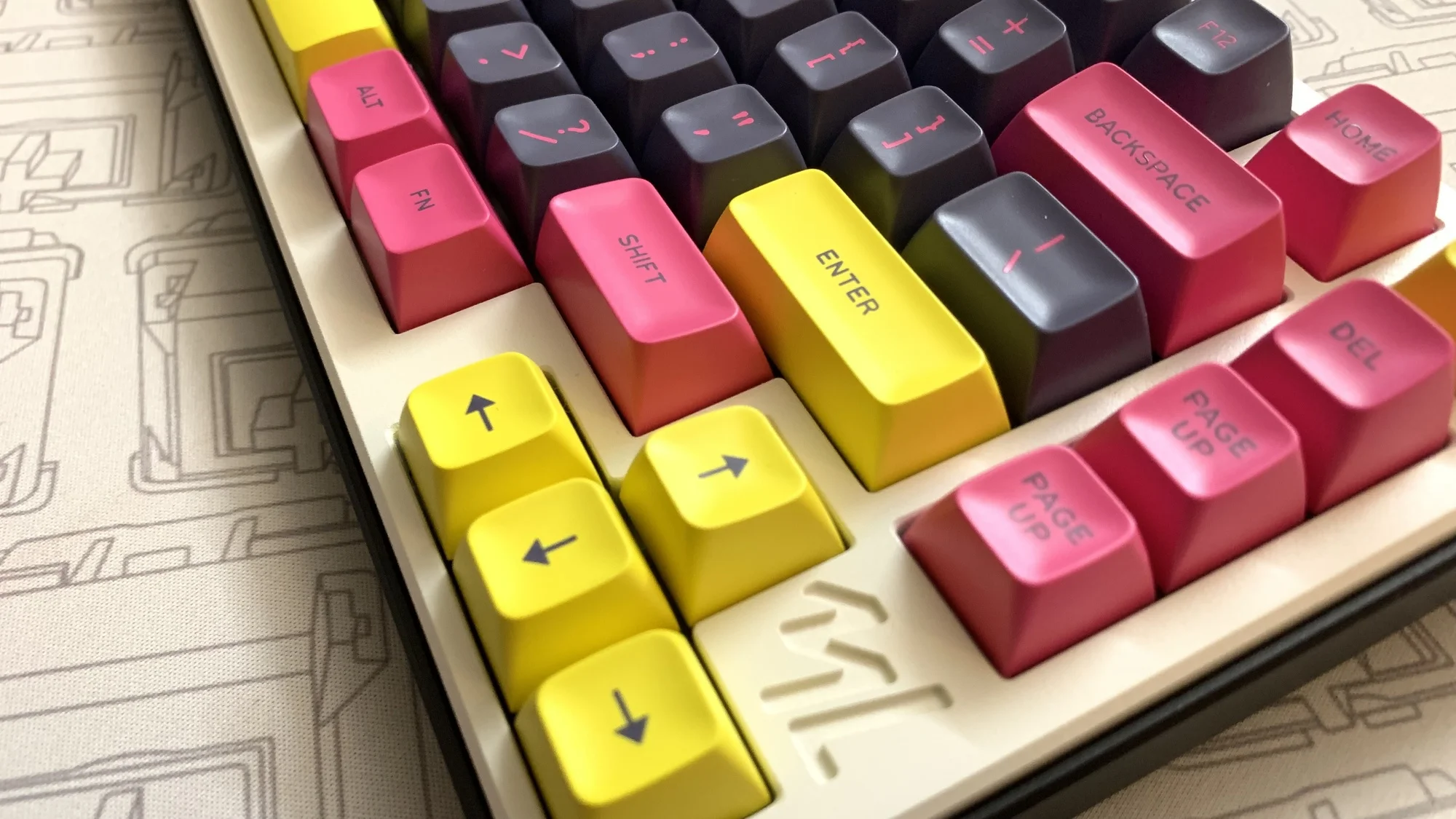keycaps gmk retrowave chave tampões com iso entrar 7u barra de espaço