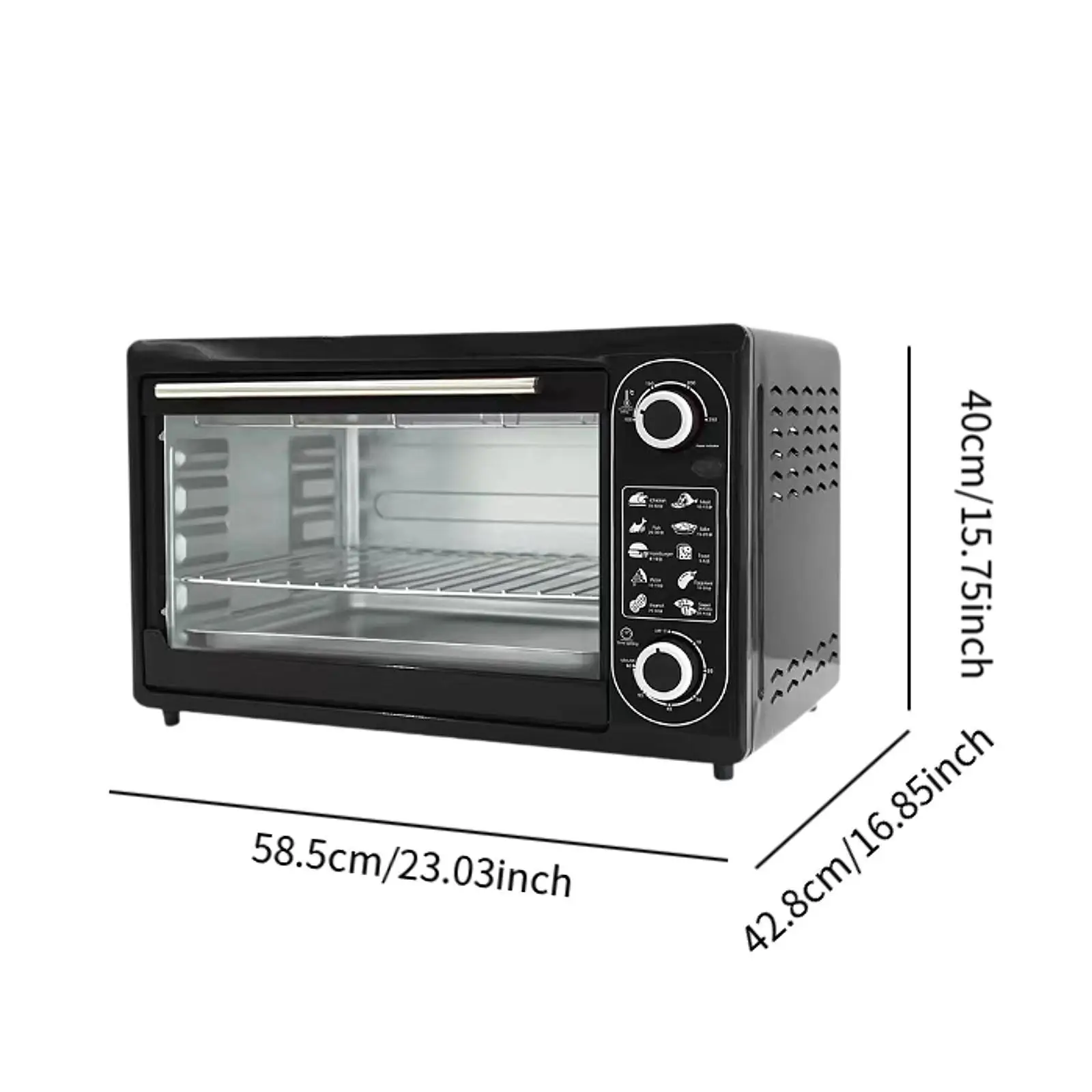 38L Multifunctional Toaster Oven – Large Capacity Electric Oven 6