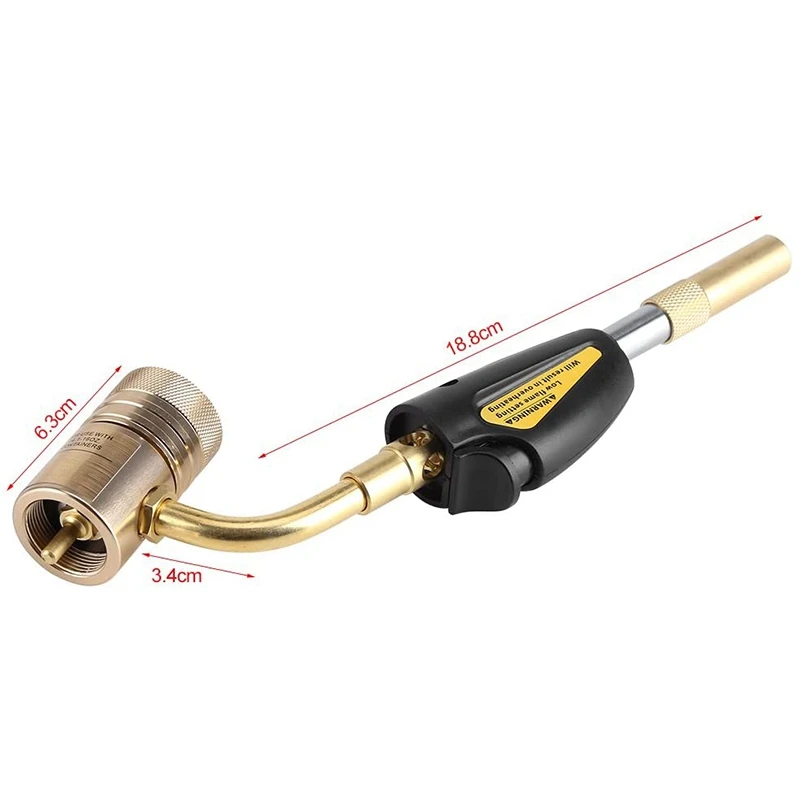 Turbo Torch Tips Gas Self Ignition Turbo Torch Regulator Brazing Soldering Welding Plumbing Tool Home Accessory 4