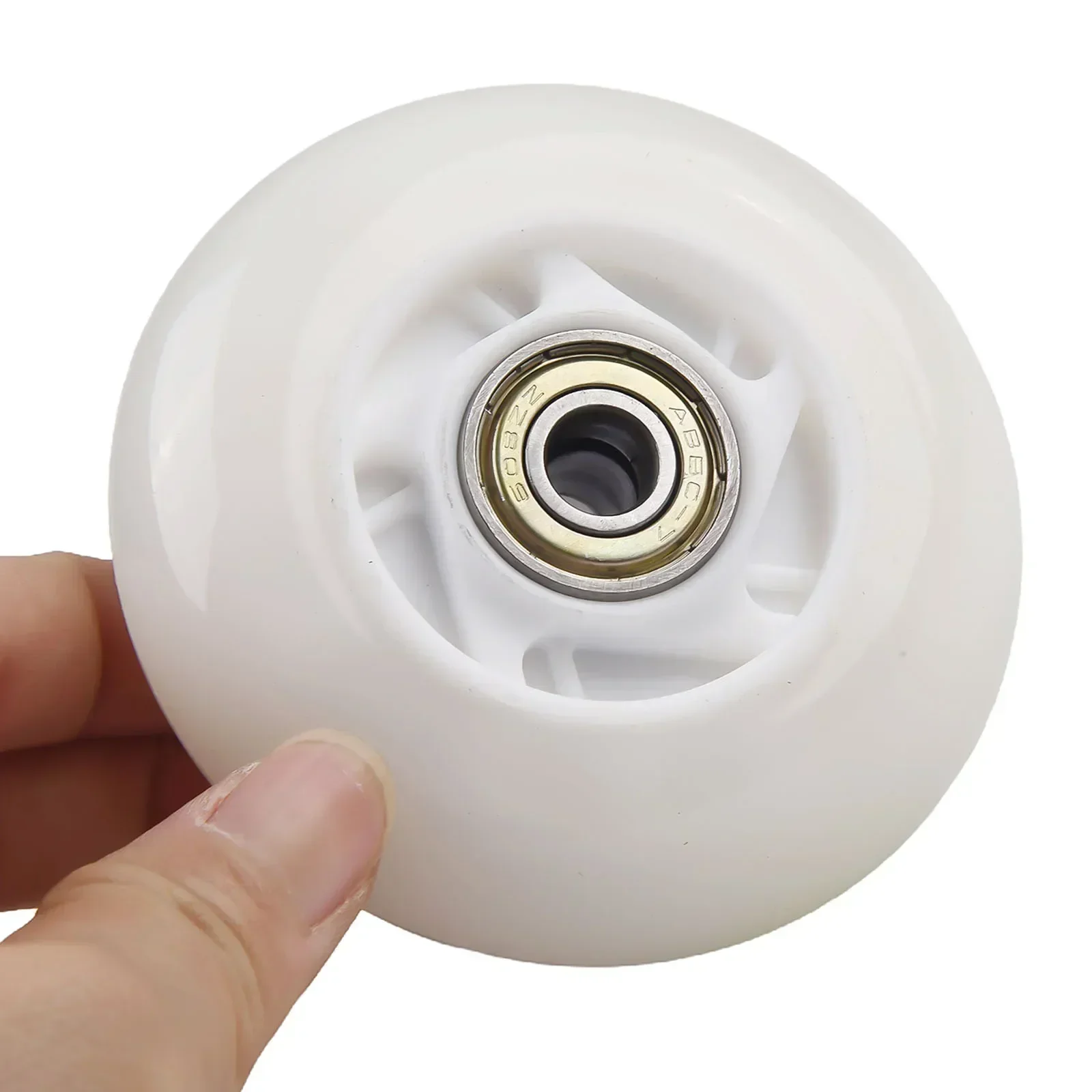1 PC Outdoor Inline Hockey Skate Wheels High Elasticity Glitter Bearing Roller Skates Luggage 64mm 70mm 72mm