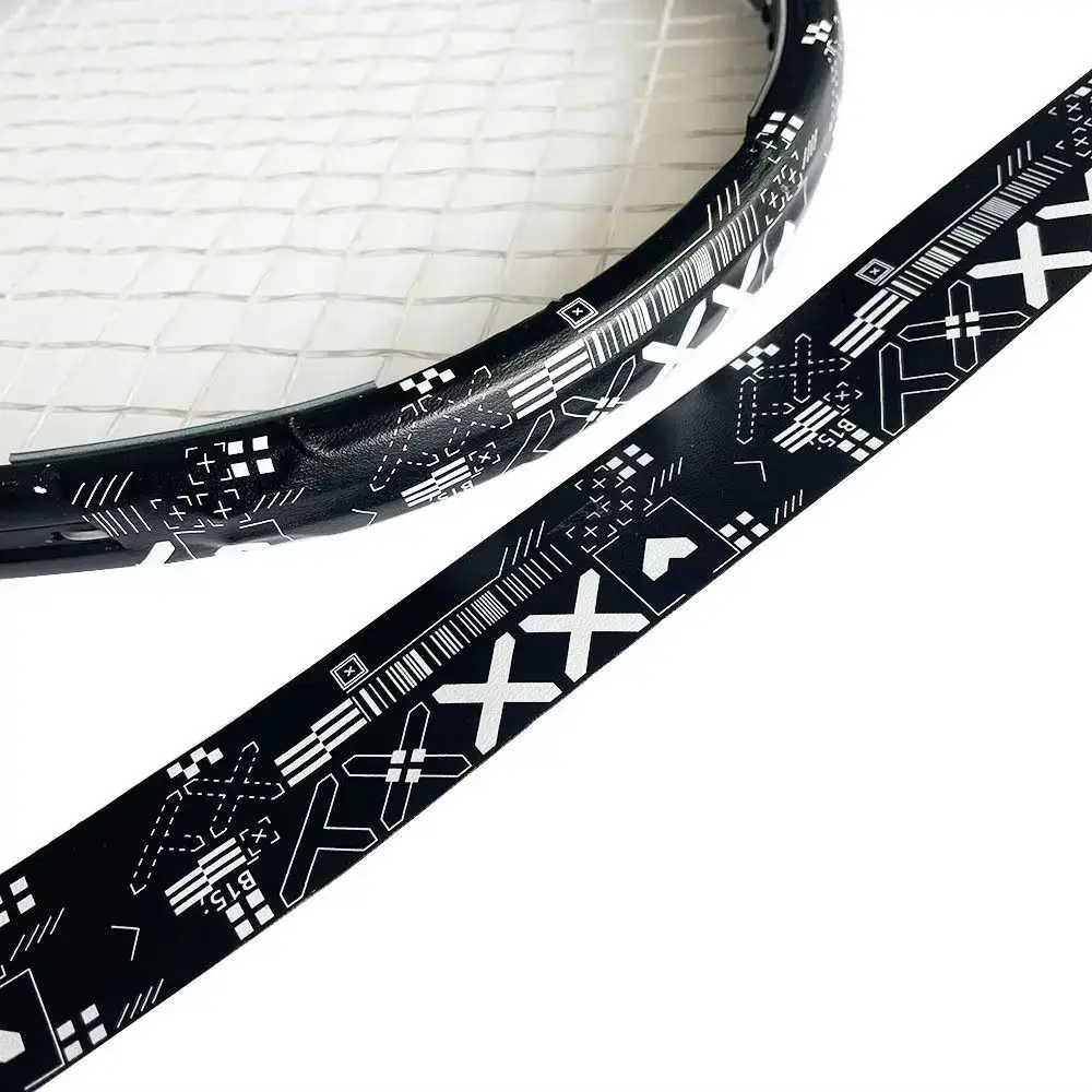 Kratzer verhindert Tennis-Schutzband, Rahmenschutz, reduziert Reibung, Schlägerschutzband, reduziert Auswirkungen, TPU-Schlägerkopfaufkleber – Detail 8