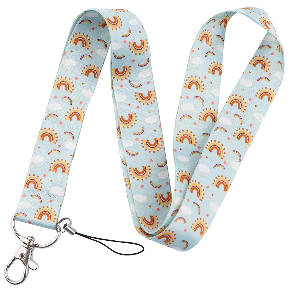 Chic Art-Inspired Lanyard with Badge Holder & Charm Accessories - Perfect