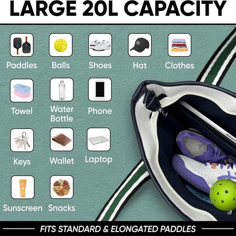 Portable Racket Bag Hole Ball Racquet Storage Bag Canvas Fabric Sports Racket Bag For Table Tennis Rackets Badminton Rackets 5
