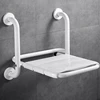 Folding Wall-mounted Bathroom Seats Home Safety Non-slip Shower Chair Bathroom Barrier-free Stainless Steel Armrest Bath Chair 1