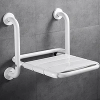 Folding Wall-mounted Bathroom Seats Home Safety Non-slip Shower Chair Bathroom Barrier-free Stainless Steel Armrest Bath Chair 1