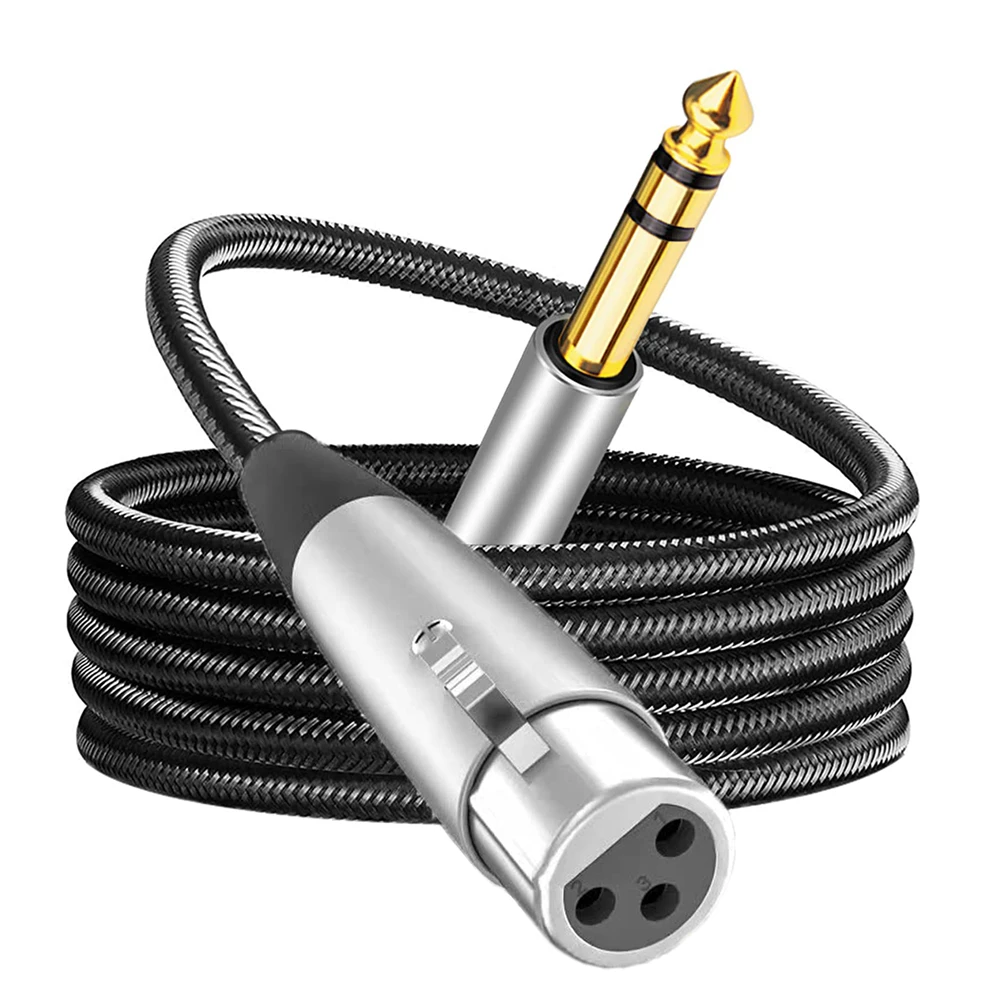 High-Quality XLR to 1/4 Inch TRS Audio Cable for Professional Sound Equipment