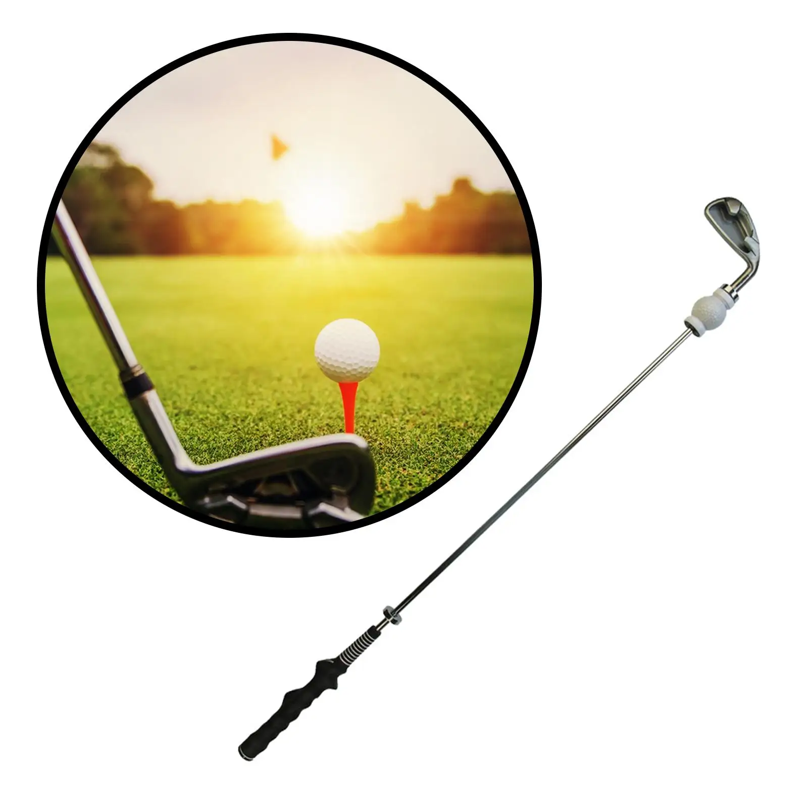 

Golf Swing Trainer Effectively Improve Swing Skills Equipment Lightweight Adult Correct Posture for Balance Tempo Strength