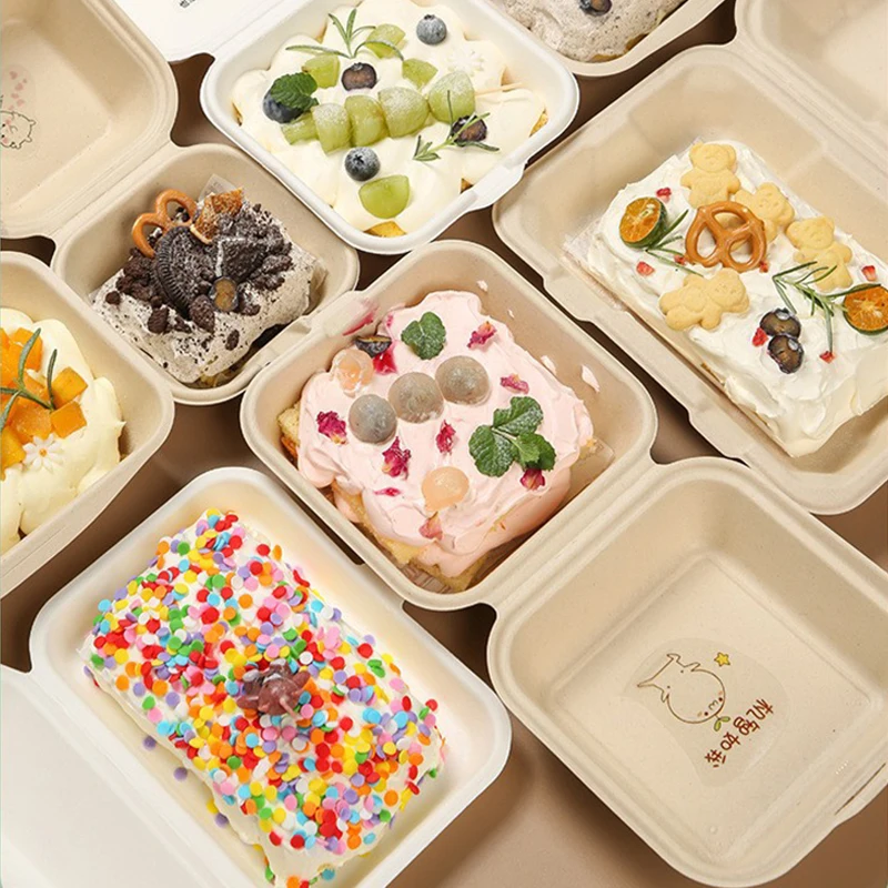 10pcs Disposable Packaging Lunch boxes, Food Containers for Vegetables, Fruit, Salad, D... - SKU DPLB2212 - UGI Packaging