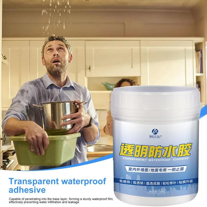 

Waterproof Sealant Agent Anti-Leak Transparent Glue Anti-Leak Nano Glue Roof Repair Broken Pounding Brick Leakage For Wall Roof