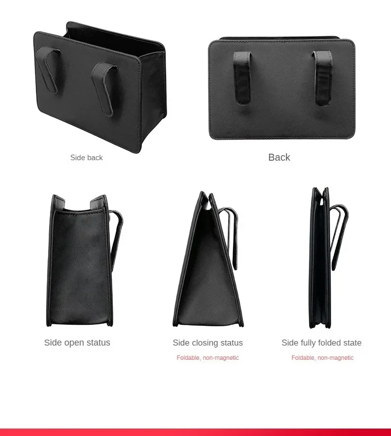 Car Trash Can – Foldable Car Storage Box & Seat Back Organizer Bag