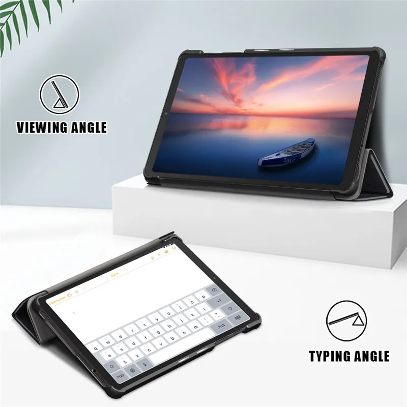 Magnetic Slim Trifold Stand Tablet Case with Soft Back
