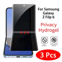 Triple Pack Anti - Spy Privacy Hydrogel Screen Protector with Invisible Shielding - Privacy Hydrogel (For Galaxy Z Flip 6)