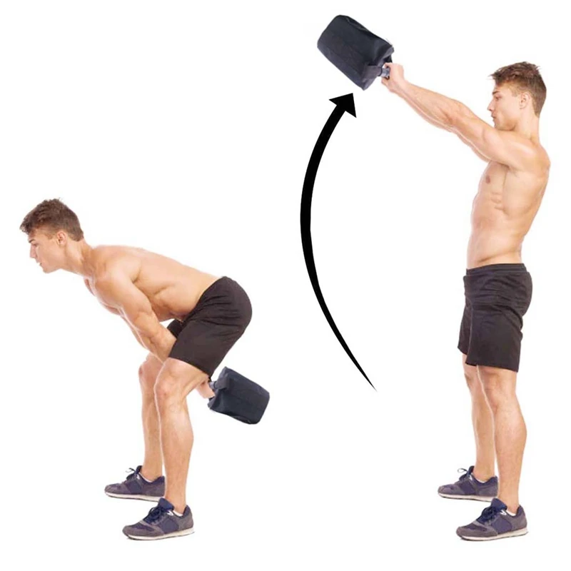 Portable Adjustable Kettlebell Power Sandbag Fitness Weightlifting Dumbbell With Handle Gym Yoga Workout Sand Bag