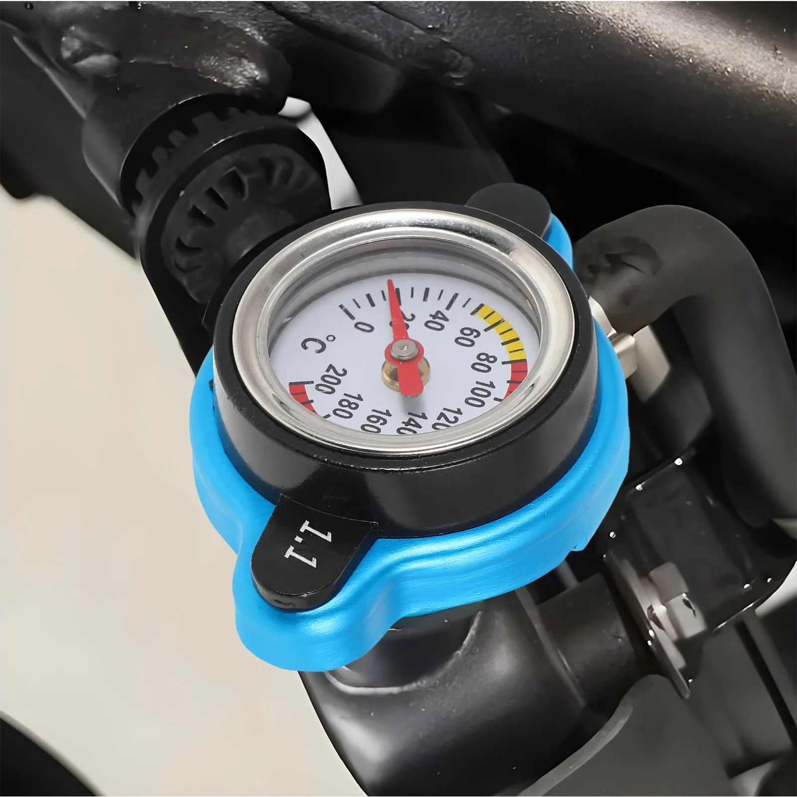 자동차 RV 트럭 엔진 성능 모니터링을 위한 냉각수 온도 표시기가 있는 자동차용 수온 게이지 알루미늄 합금 ABS