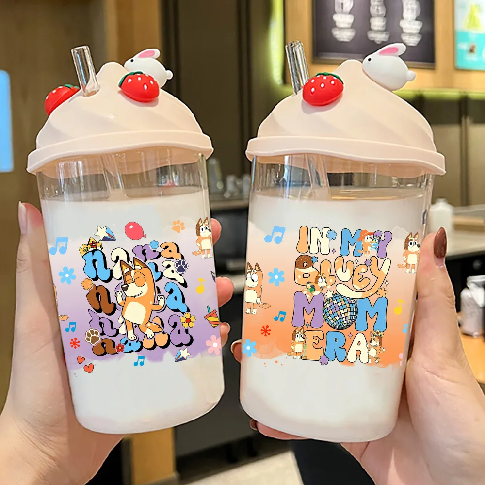 Party dog peel waterproof DIY Decals 3D transfers uvdtf crystal stickers 16oz uv dtf cup wraps for Libbey Glasses
