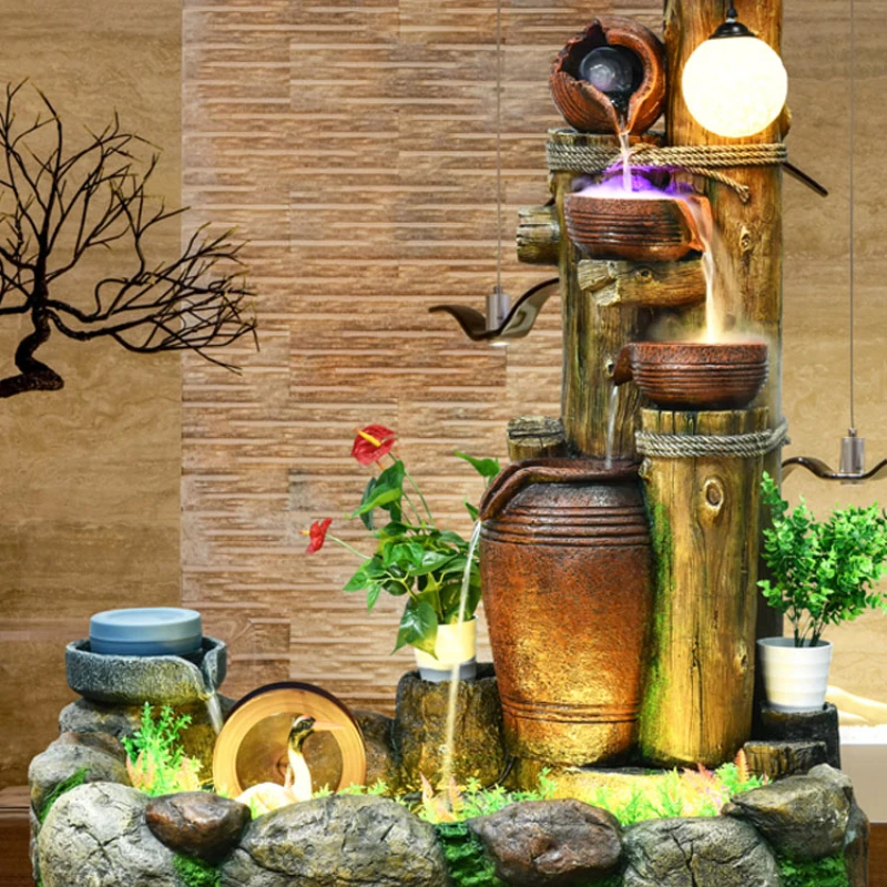 

Керамический горшок с орнаментом в виде текущей воды, искусственный пасторальный стиль, украшение для сада, двора