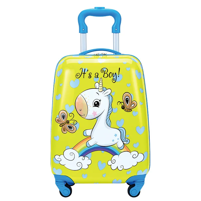 HOT new kids travel suitcase spinner wheels rolling luggage Carry ons Cabin trolley luggage bag Cute child gift bag case girls