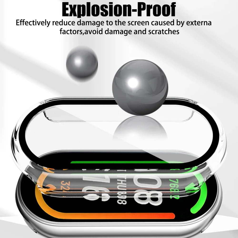 for Xiaomi Band 10 9 7 6 NFC 5 4 PC Hard Case with Screen Protector Shockproof Cover Case for Mi Band10 Band9 SmartBand Shell