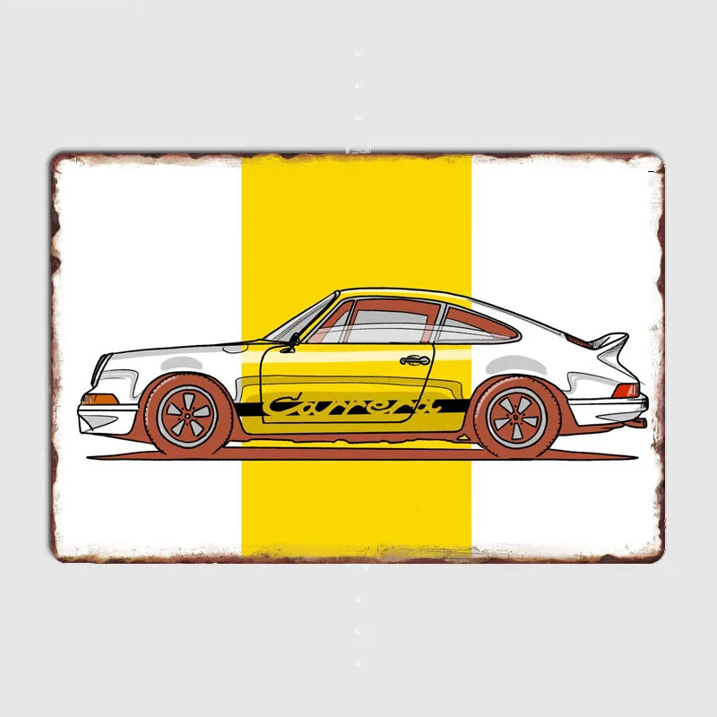 

Роскошный классический автомобиль 911, классический автомобиль с боковым обзором, металлический знак, постер, декор для гаражной комнаты, автомобильный клуб, оригинальный жестяной винтажный домашний декор