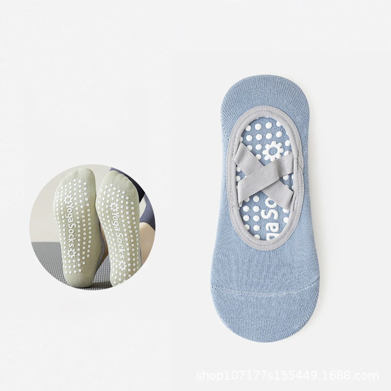 Dreamlikelin 1 Paar rutschfeste Pilates-Socken für Anfänger, Damen-Grip-Socken für Indoor-Yoga, Tanz und Fitness, Sommer-Bootssocken mit niedrigem Schnitt – Detail 14