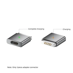 Magnetic USB Type - C to Magsafe 2 Converter Charging Connector, PD100W 20V 5A (AP2 - 85T - GR)