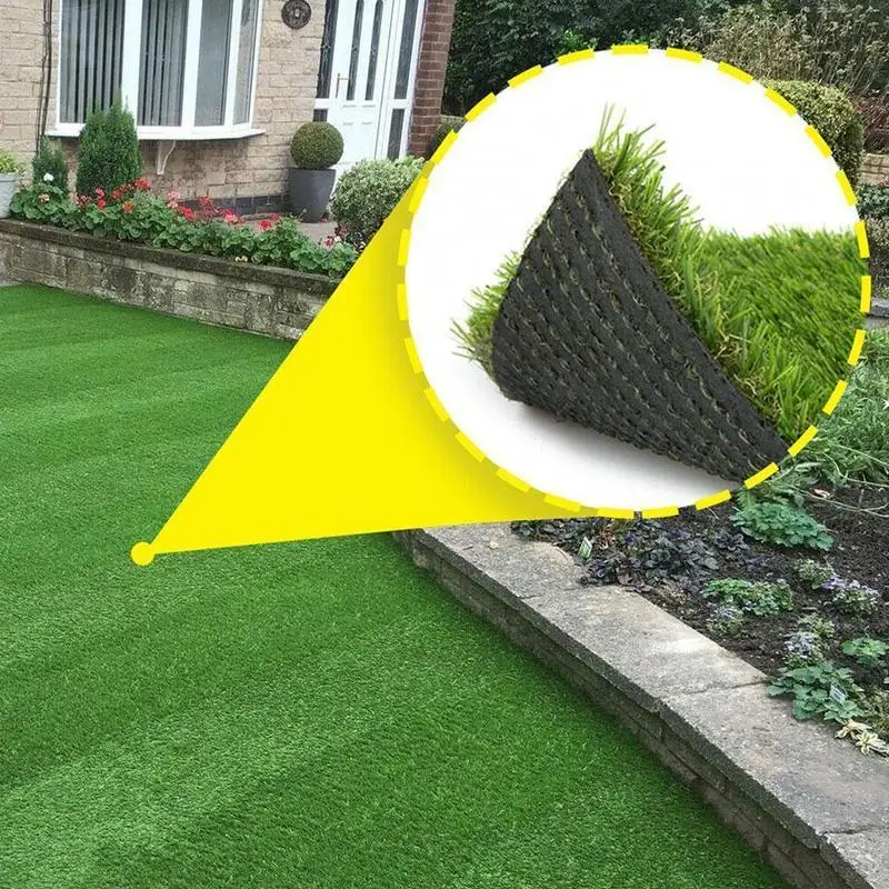 Description Picture 3 of itemFake Grass Mat Green Artificial Lawns Turf Carpets Fake Sod Simulation Moss Outdoor Artificial Lawn Turf Indoor Decoration