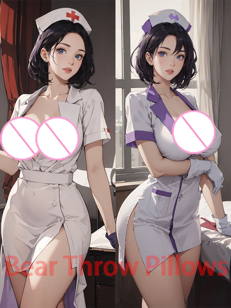

Dakimakura anime nurses Enchanting Cleavage Double-sided Print Life-size body pillows cover Halloween Christmas Decoration gift