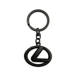 Premium Metal Keychain Car Key Ring Accessory (Black)