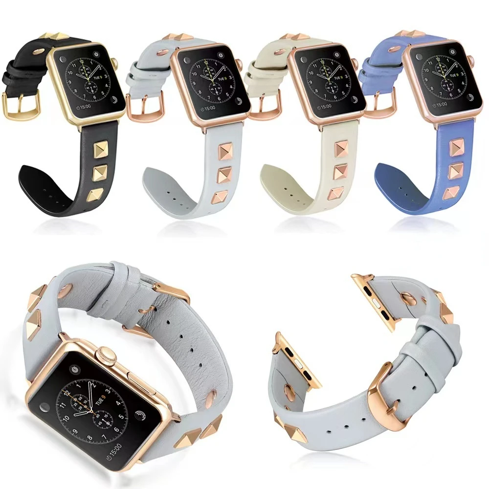 Leather strap for Apple watch band 45mm 41mm 44mm 42mm 40mm 38mm Bracelet Watchband for iWatch series Ultra 8 7 6 5 4 SE 3 band
