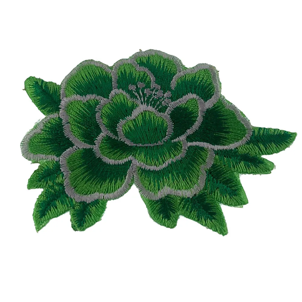 Toppe Termoadesive Fiori Applique Ricamate – 14 X 8 Cm Per Stoffa, Jeans E Giacche