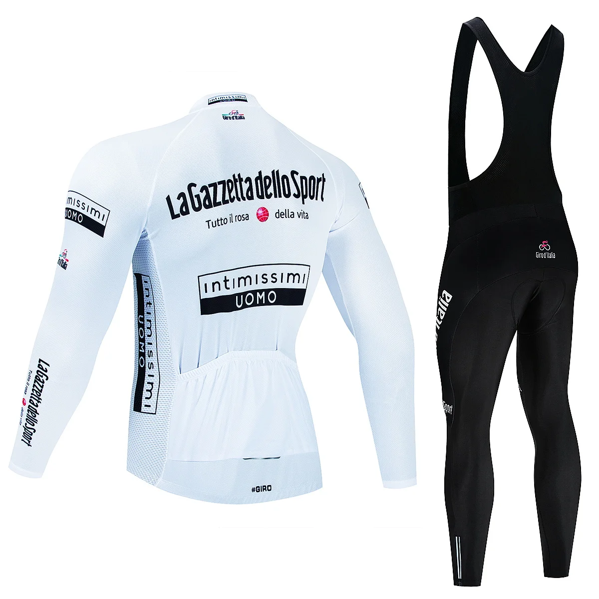Tour Giro d'Italia Cycling Jersey Set Premium AntiUV Long Sleeve Downhill Cycling Suit Autumn