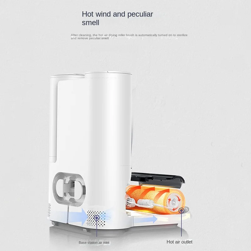 H100Pro Household Wireless High Temperature Intelligent Suction and Mopping Integrated Hot Water Floor Scrubber Kitchen Robots 5