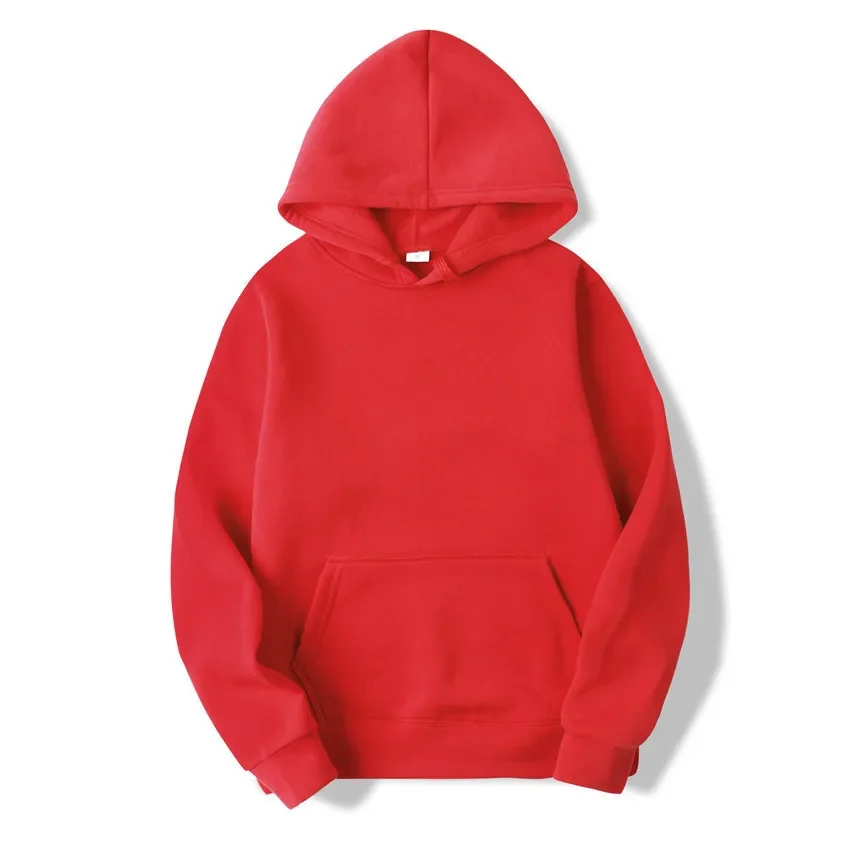 Men Woman Hoodies Sweatshirts Fashion Solid color Red Black Gray Pink Hooded Hip Hop Hoody Mens Brand Hoodie Streetwear