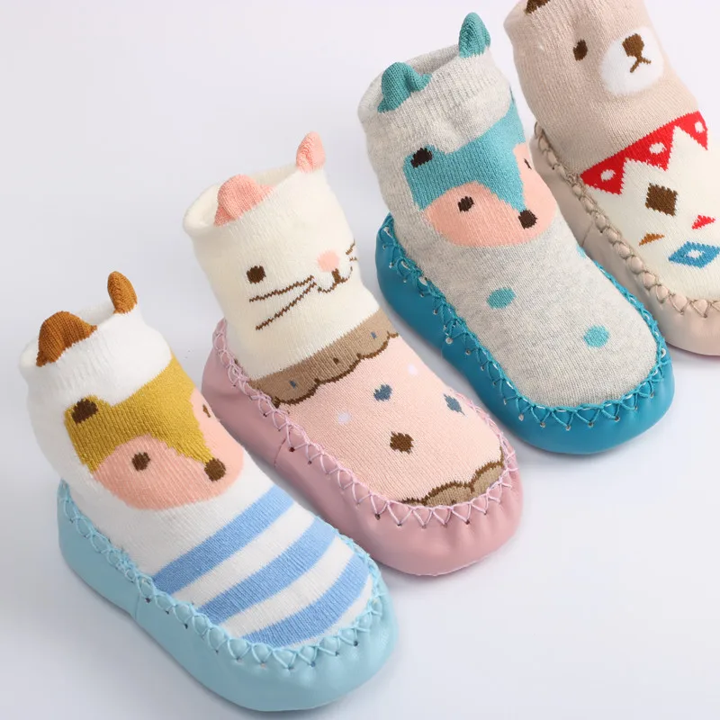 Children's Floor Socks Glue Non-slip Soft Soles Baby Boys and Girls Indoor Spring and Autumn Cartoon Cute Toddler Shoes 3