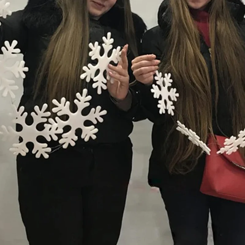 Christmas Decoration Foam Snowflake Tree Hanging Garland Hanging Decor Gift 2025 New Christmas Supplies Party DIY Decoration
