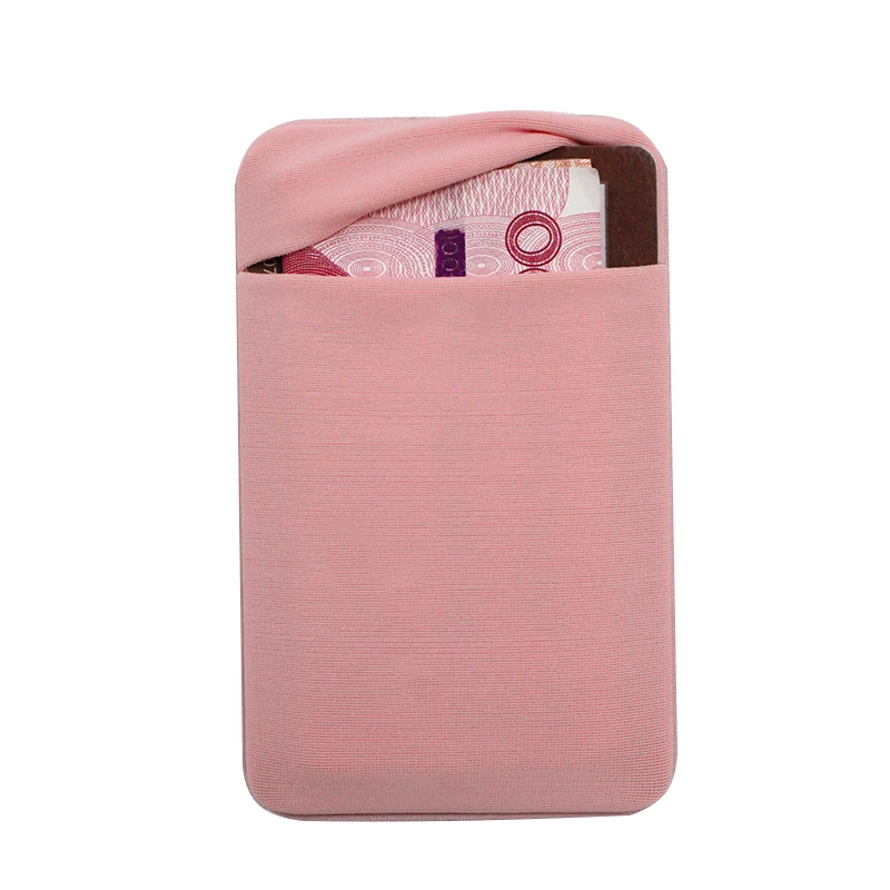 Tasca elastica per cellulare sul portafoglio per carte, adesivo adesivo unisex, custodia per carte di credito, alta qualità - Image 4
