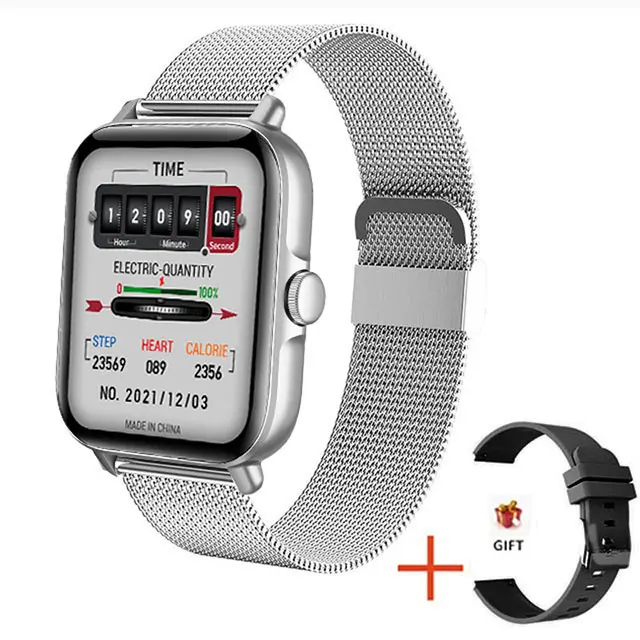 2022 New Smart Watch Men Women Sports Fitness Tracker Heart Rate Sleep Monitoring Smart Clock Smart Watch for Android iOS Phones 