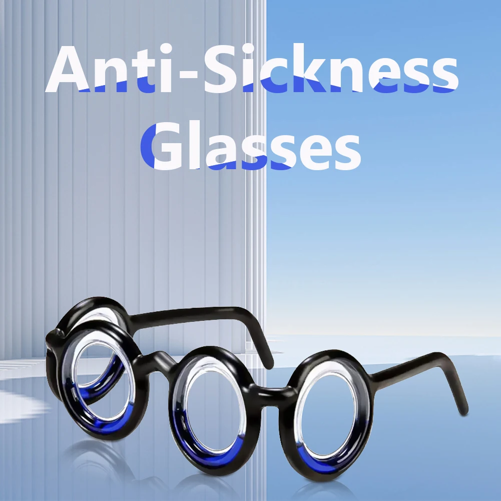 Anti Vertigo Glasses 1PCS Anti Vertigo Glasses Without Lens Motion Sickness Glasses Detachable Accessories for Old Adults Children Travel